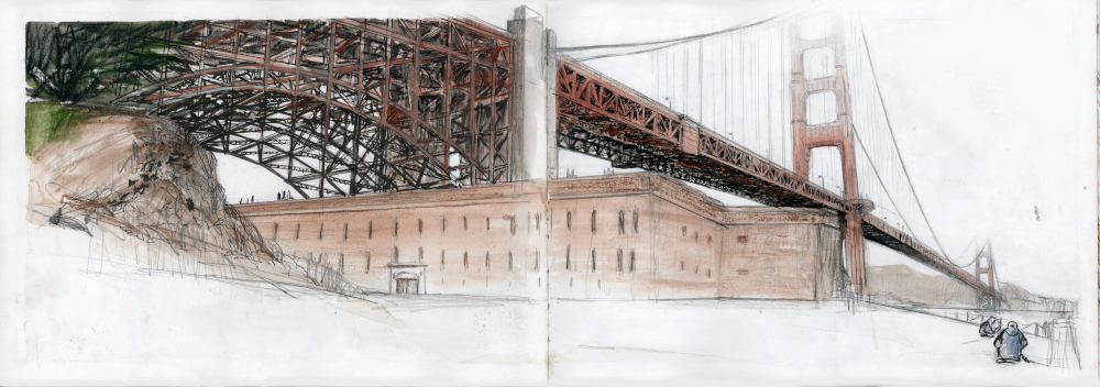 Golden Gate Bridge and Fort Point, SF